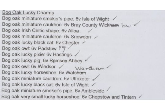 Stanhopes, Bog Oak Lucky Charms, G, see image for detailed description (14) - Image 2 of 2