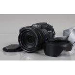 A Sony RX10 III Digital Bridge Camera, serial no. 2990937, 20MP, with Zeiss Vario-Sonnar T* f/2.4-