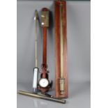 Various Scientific Instruments, A 19th Century Brass Kew Standard Barometer, engraved 'J B Dancer,