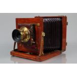 A J T Chapman The Manifold Half Plate Field Camera, circa 1900, body G-VG, some light wear,