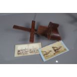 UK Stereoscopic Cards, UK topographical - including one of Wiston Church Suffolk during restoration,