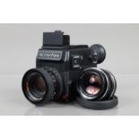 A Rolleiflex SL 2000 F Motor Camera, serial no 703450058, shutter working, meter working, self timer