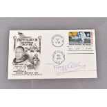 Buzz Aldrin Apollo 11 mission interest, Signed FDC franked MOON LANDING 20 JUL 1969 USA and