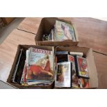 A large collection of Gentleman's magazines, to include Men Only, Mayfair, Fiesta, Rustler,