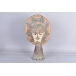 An Eket Mask, Nigerian, for the 'Sun Society', 54cm H