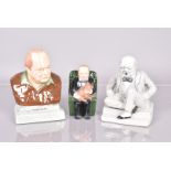 Three Bairstow Manor ceramic models of Winston Churchill, including a Limited Edition Man of the