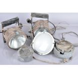 A collection of aviation items, to include a P8 Air Ministry compass, various lamps, plus other