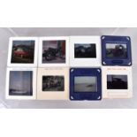 An assortment of transport related colour transparency slides, to include cars, motorcycles,
