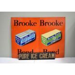 Brooke Bond Tea, two modern aluminium advertising signs, one for Edglets, the other Choicest,