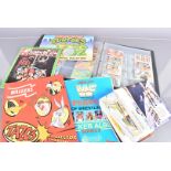 An assortment of collectables, comprising Tazos, Phone Cards, Cigarette and Trade Cards, loose and
