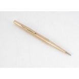An Art Deco period 9ct gold Life-Long propelling pencil, 21.4g, 13.3cm