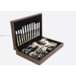 A canteen of Viners silver plated Kings Royale pattern cutlery