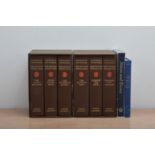 Six Winston Churchill Folio Society books, in two sleeves, together with Nelson and Emma and The