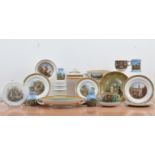 A large collection of 19th century and later Staffordshire Prattware transfer ceramics, including