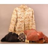 A collection of ladies coats, including Far Eastern style coats and a Jaeger coat (5)