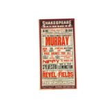 Murray Magic Poster 1954 At the Shakespeare Theatre Liverpool headlined by the Australian