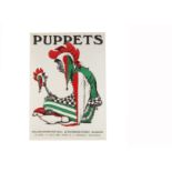 Scottish Magic Poster 1980 For an exhibition of "Puppets" at the Collins Exhibition Hall, July 1980,