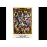 Zirkus Roncalli Magic Poster c' 1985 This German travelling circus placing clowns to the centre of