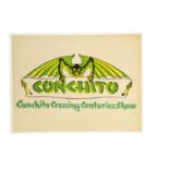Conchito Magic Poster c' 1950 A generic tour poster for the ""Conchito Crossing Centuries Show""