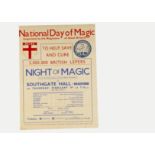 Night Of Magic Poster 1925 For a charity event in aid of British Empire lepers organised by ""the