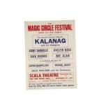 Kalanag Magic Poster 1952 Billed as ""The World's Greatest Magician"" Kalanag (the German Helmut Ewa