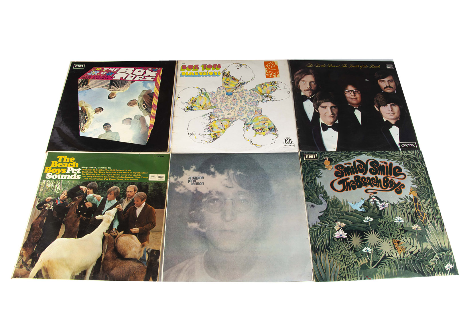 Sixties LPs, twelve UK Release albums of mainly Sixties artists including The Beach Boys (Pet