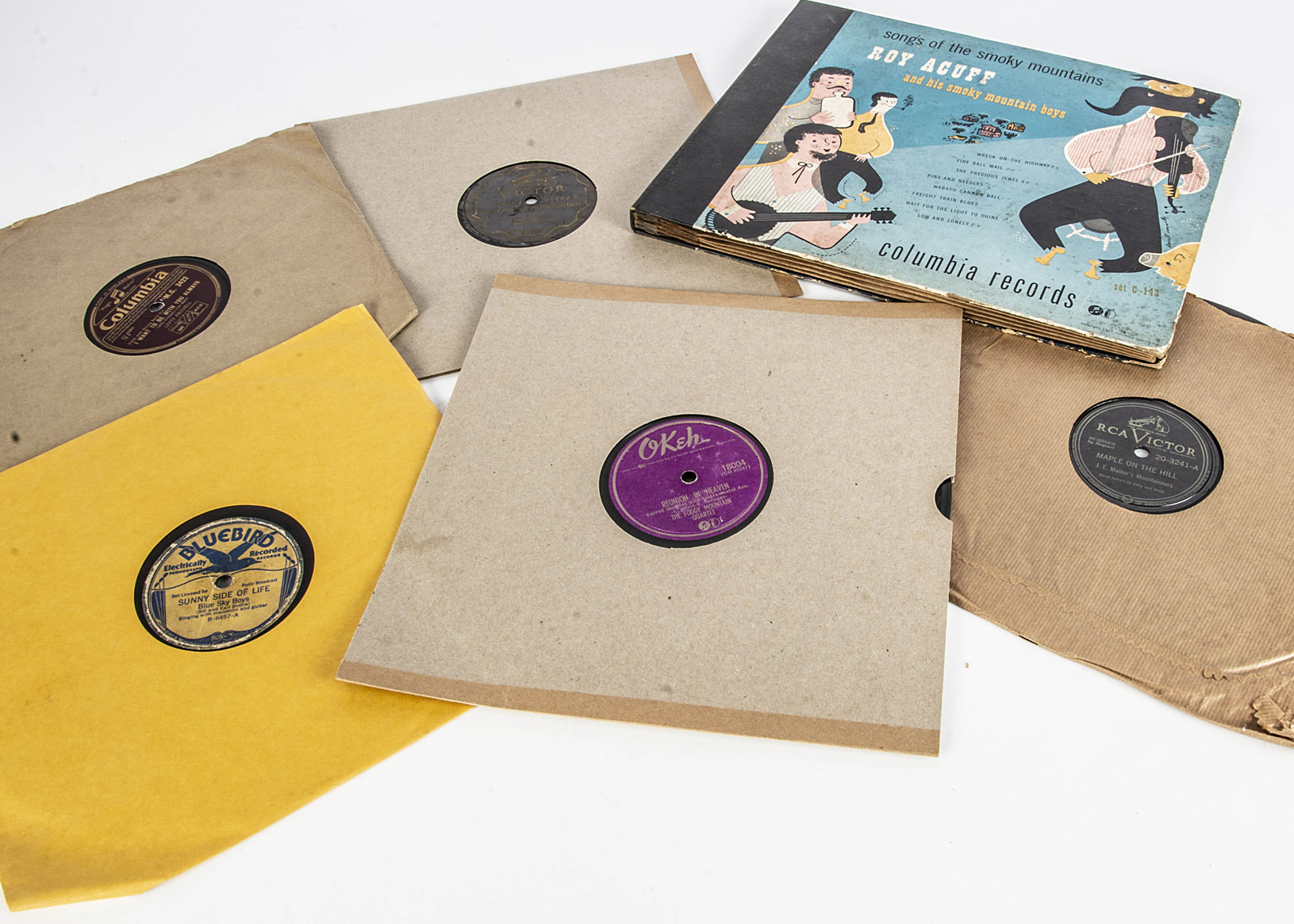 Bluegrass / Country 78s, approximately twenty-five 78s and a Box Set of mainly Bluegrass, American