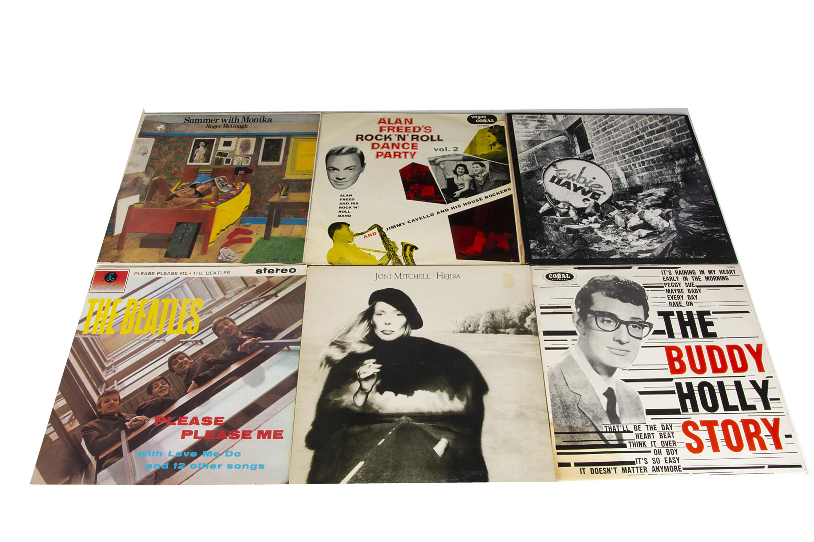 LP Records, approximately forty-five albums of various genres with artists including The Beatles,