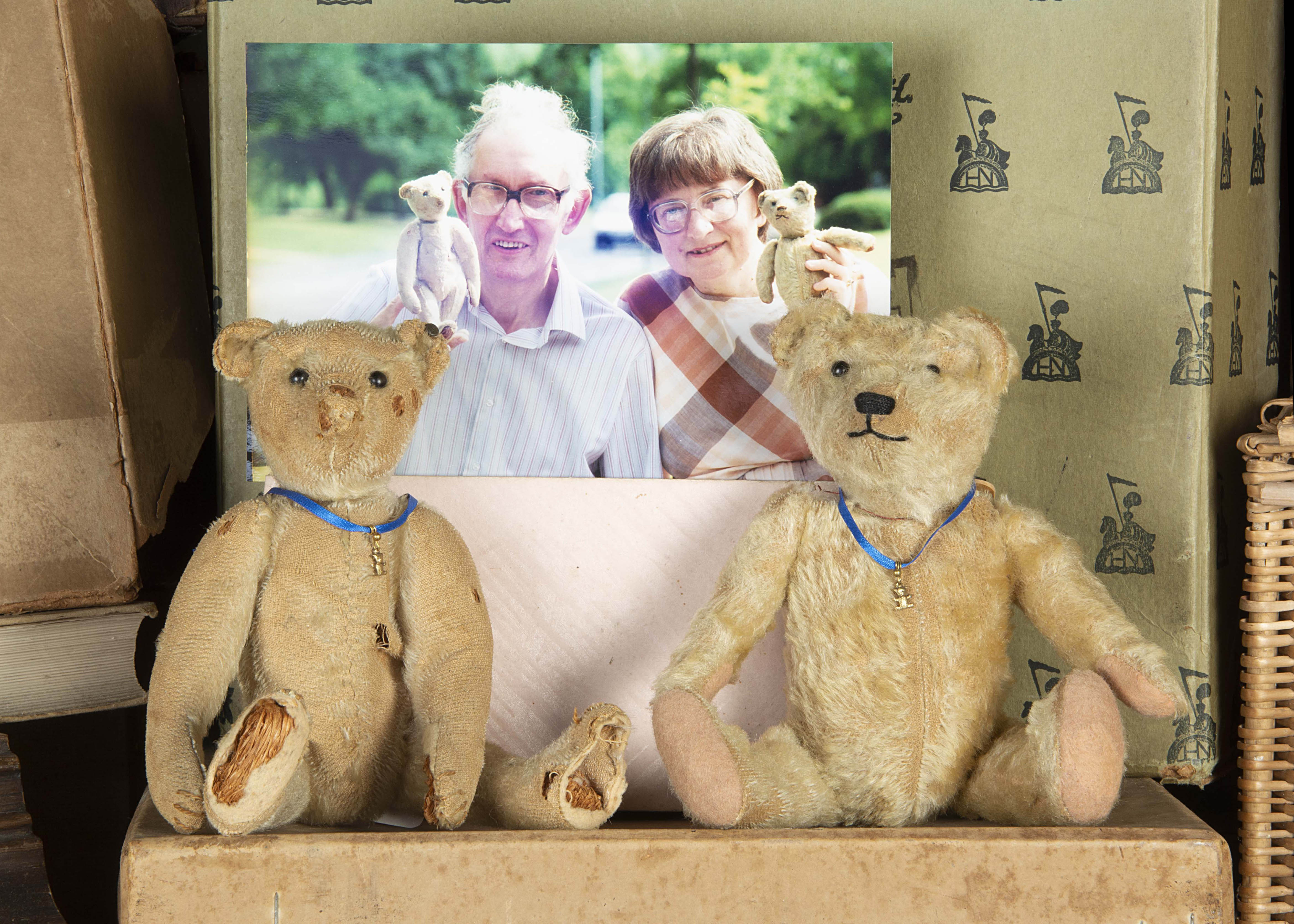 Crumpton and Cradley - a early Steiff and American Teddy Bear circa 1910, Crumpton, a Steiff Teddy