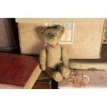 Holmbury - an American Teddy Bear 1915-20, with dark blonde mohair, black boot button eyes,
