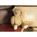 Montrose - an American Teddy Bear 1910-15, with blonde mohair, black boot buttons eyes, pronounced