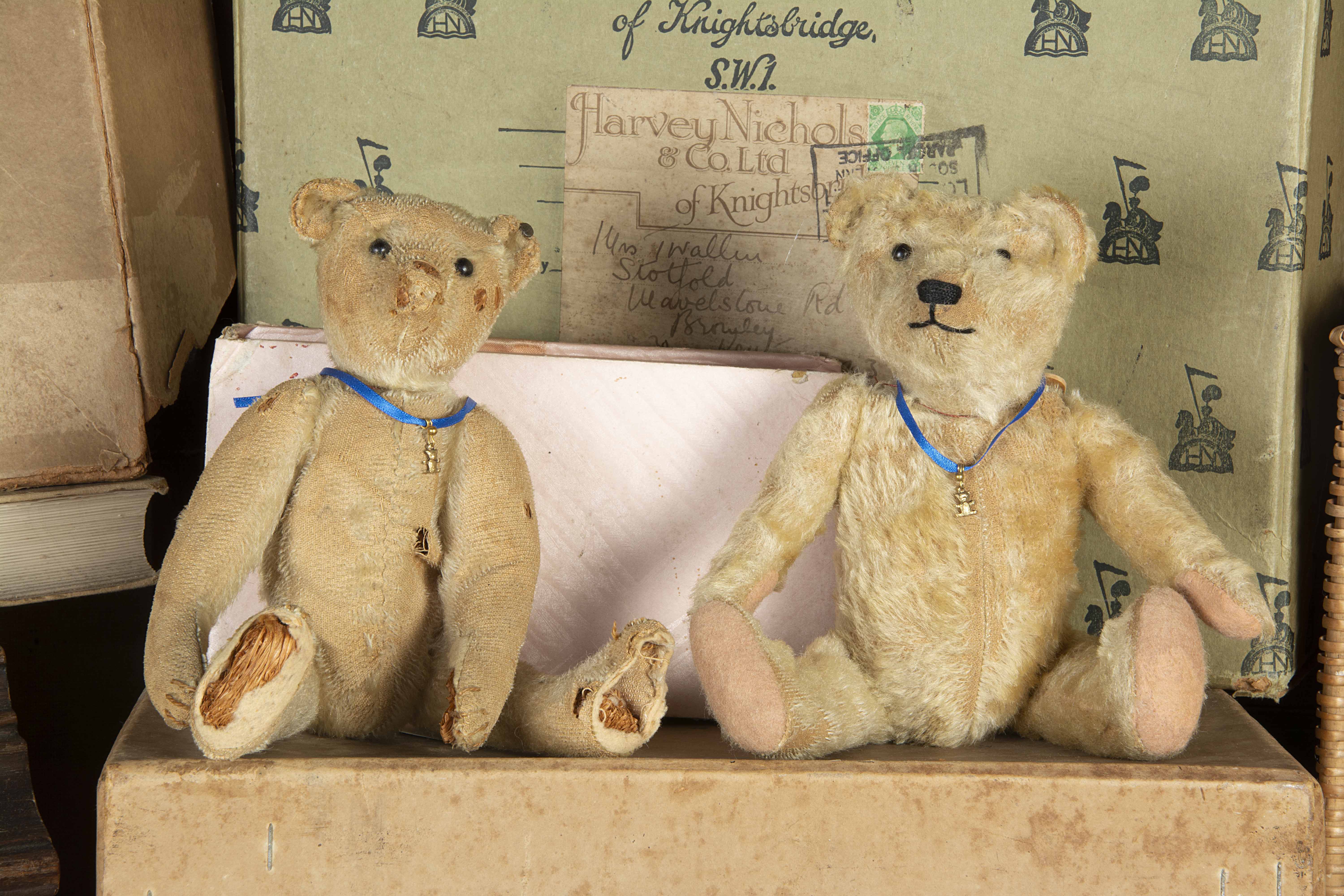 Crumpton and Cradley - a early Steiff and American Teddy Bear circa 1910, Crumpton, a Steiff Teddy - Image 2 of 2