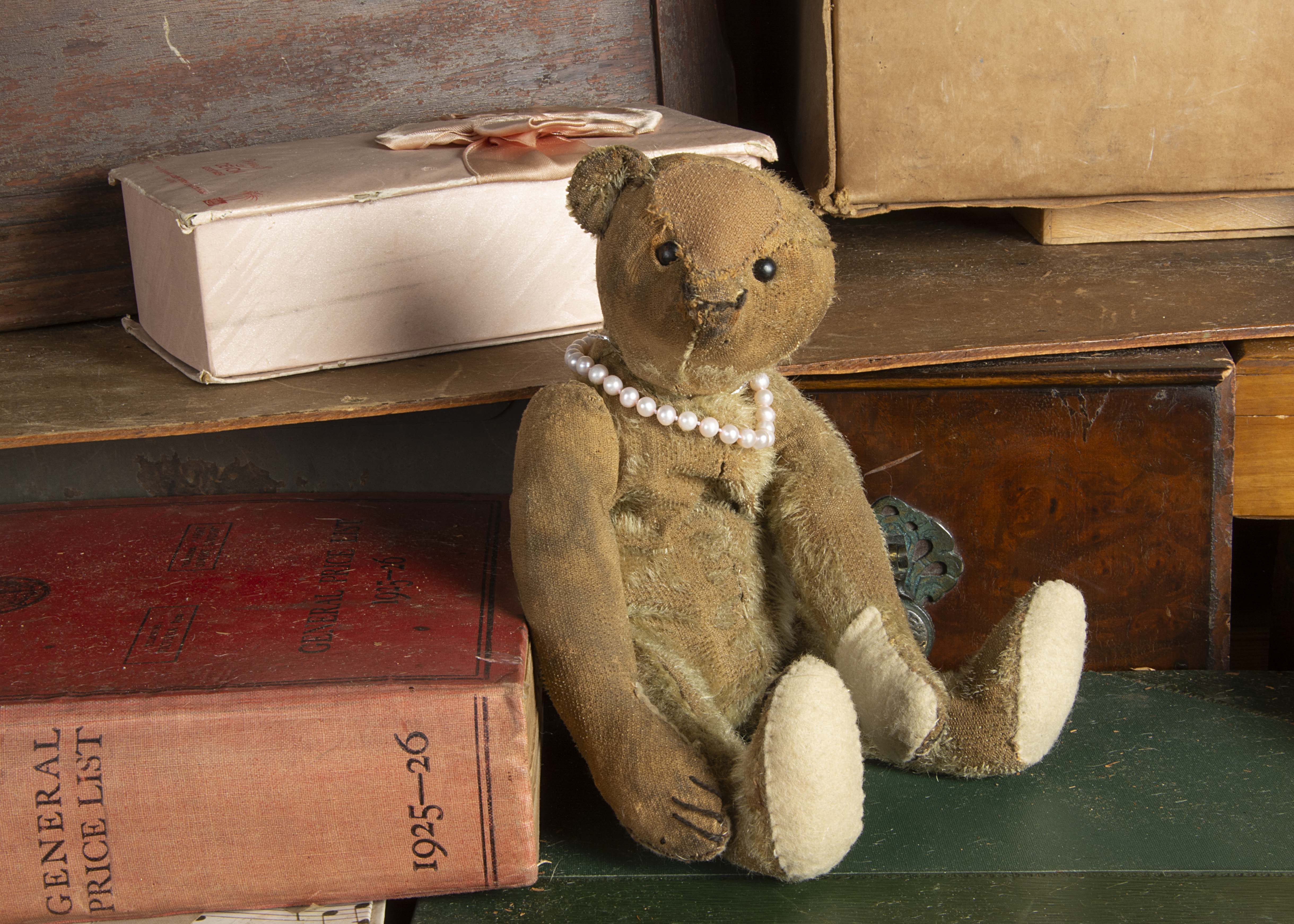 Campsie - a small early Steiff Teddy Bear circa 1910, with light golden mohair, black boot button