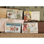 Fifty-two Christmas postcards, some with Teddy Bears including Thomas Wallis & Co Ltd Xmas Bazaar, a