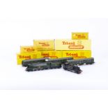 An example of each of the Tri-ang TT Gauge BR outline Motive power Locomotives Diesels and