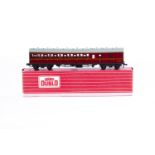 Hornby-Dublo 00 Gauge 2-Rail Super-Detail BR maroon Suburban Coaches, 4083 1st/2nd and 4084 Brake/