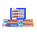 Roco H0 Gauge Austrian Coaching Stock, all boxed, OBB, City Shuttle in red/grey livery 45909 (