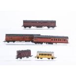 D&S Models kitbuilt 00 Gauge GER Special Coach and other Rolling Stock, sand 4-wheel Coach No 2 with