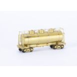 W & R Enterprises H0 Gauge AC & F - 10,000 gal High Walkway Tank Car Three Dome Unpainted, Korea, in