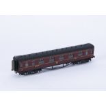 Lawrence Scale Models kitbuilt 00 Gauge 4mm LMS crimson lake All 1st Corridor and Lavatory Coach