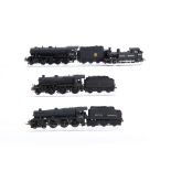 Hornby Lima and Bachmann 00 Gauge BR black Steam Locomotives with modifications and detailing,