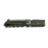 A Gauge 1 gas-fired live steam BR ex-LNER 'A4' class 4-6-2 Locomotive and Tender by Bowande, in