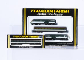 Graham Farish N Gauge Great Western High Speed Train, boxed, 8122 Class 125 three car high speed