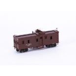 Key Imports H0 Gauge Santa Fe 'Caboose' Open Air Seats, Samhongsa, Korea, painted in Tuscan red,