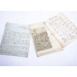 Nineteenth Century Original Letters of Railway Interest, two ink autograph letters signed - first