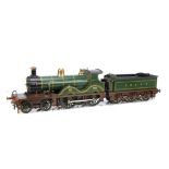 A fine 3½" Gauge live steam coal-fired model SE&CR Wainwright 'D' class 4-4-0 Locomotive and Tender,