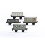 Carette (for B-L) Gauge 1 LNWR and GWR Wagons, all in lithographed finishes, LNWR grey van No.