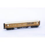 Fred Newman Finescale 0 Gauge LNER teak bogie 1st/3rd Sleeping Car 1097, fitted with MTH bogies, G