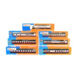 Roco H0 Gauge German Electric Locomotive and Coaching Stock, all boxed, 43442 BR 103 224-2