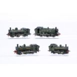 GWR green Kitbuilt 00 Gauge 0-6-0 Pannier Tank Locomotives, 1875 Open Cab, 1366 Class 1371 short